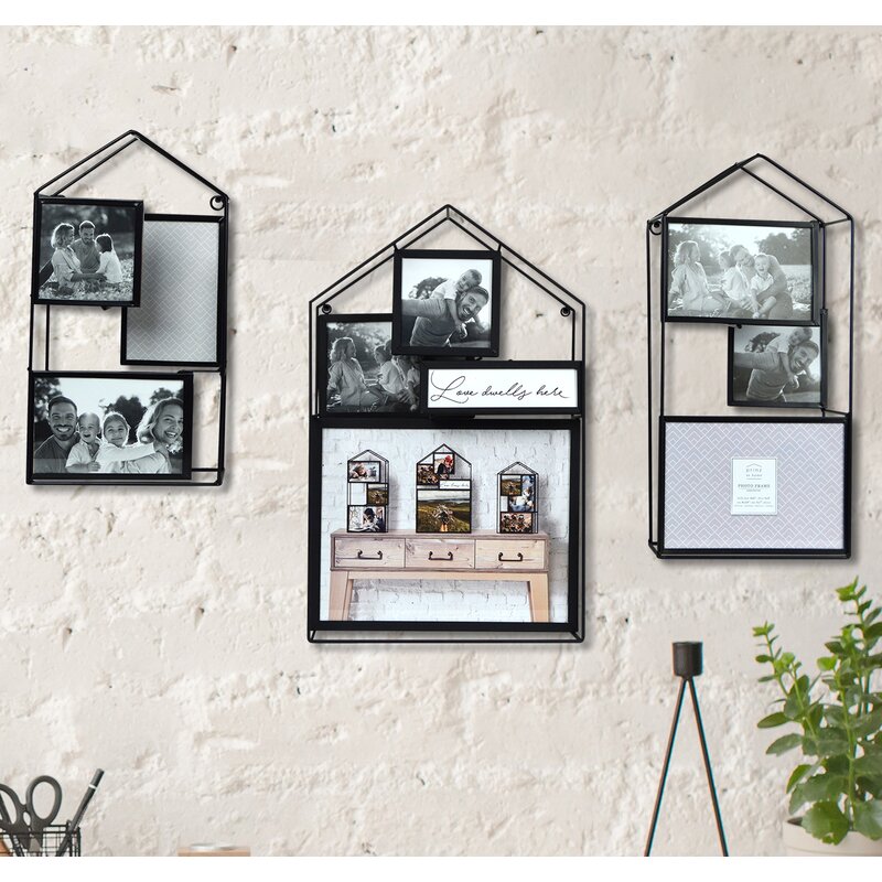 Prinz Three Dimensional House Metal Wire Collage Display Picture Frame Wayfair